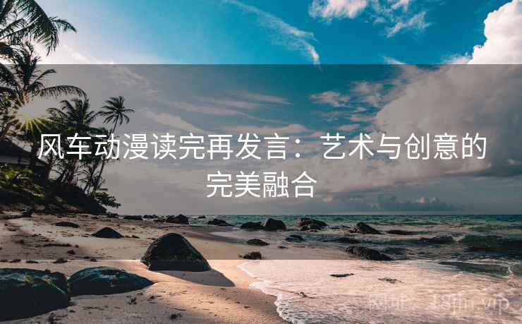 风车动漫读完再发言：艺术与创意的完美融合