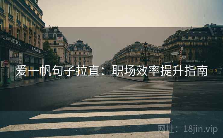 爱一帆句子拉直:职场效率提升指南 爱一帆句子拉直:职场效率提升指南